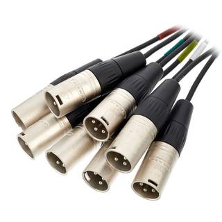 Cordial CML8-0MV5C Intro multikabel 8x XLR male - 8x 6.3mm TRS jack 5m