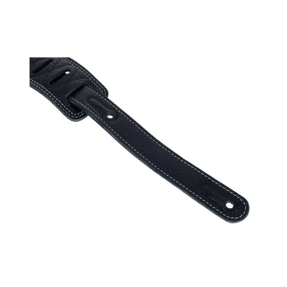 Levys Leathers M17SS-BLK lederen gitaarband zwart