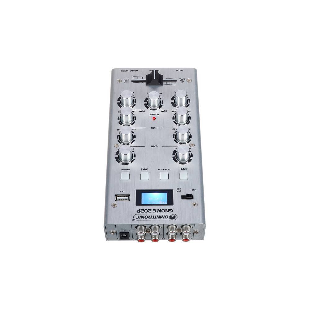 Omnitronic Gnome-202P Mini Mixer zilver
