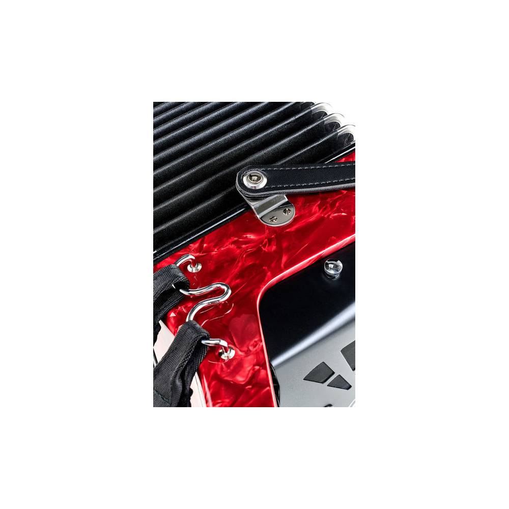 Hohner Bravo II 60 Rood, Silent Key accordeon