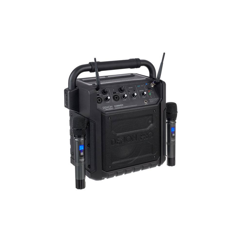 Denon Professional Convoy mobiele accu-speaker met twee draadloze microfoons