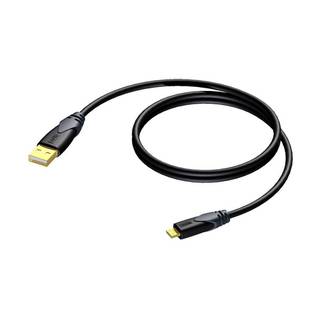 Procab CLD612 2.0 USB A male - micro USB A male kabel 1 meter