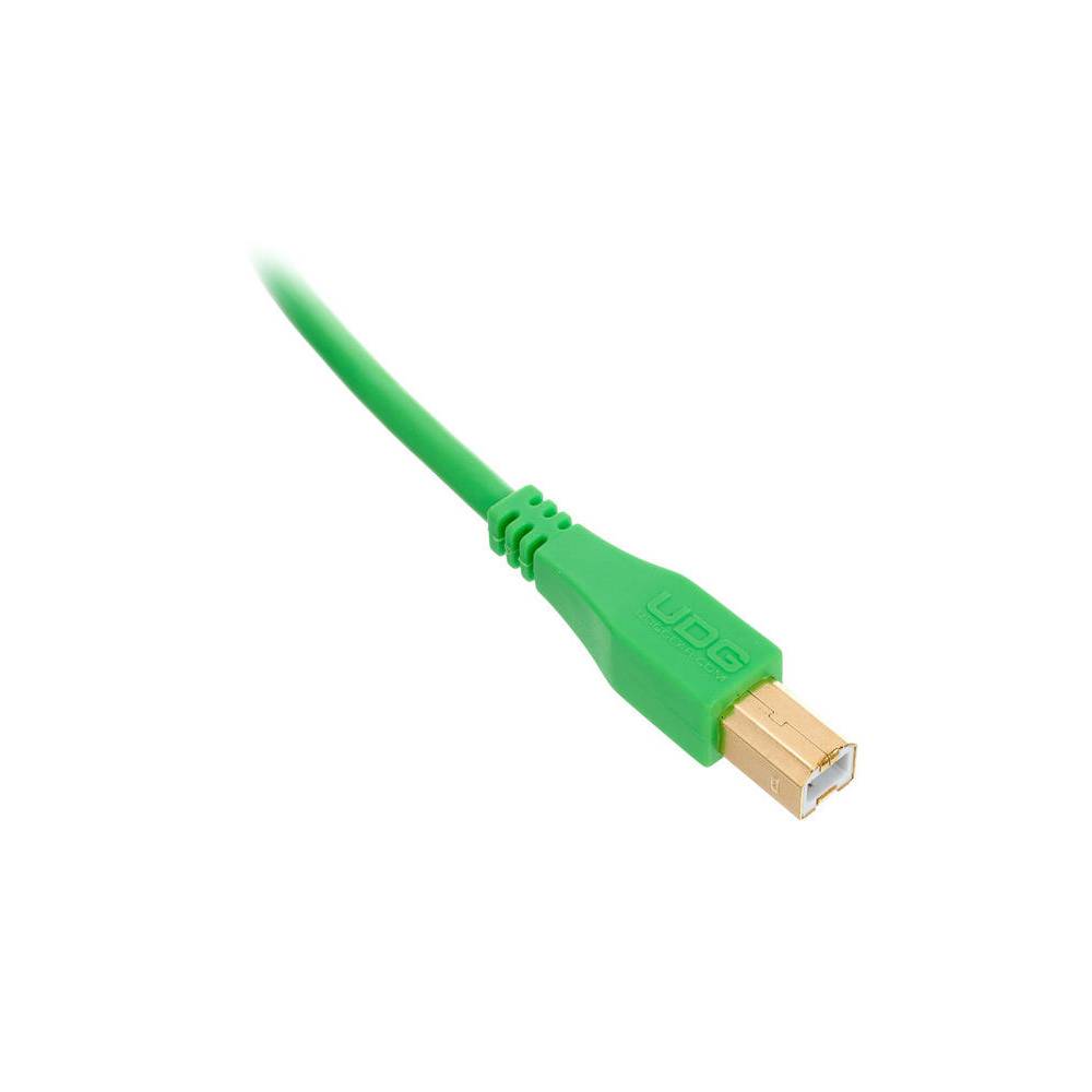 UDG U95001GR audio kabel USB 2.0 A-B recht groen 1m