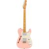 Fender Limited Edition Vintera '70s Telecaster Thinline Shell Pink MN elektrische gitaar met gigbag