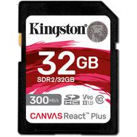 Kingston 32 GB Canvas React Plus UHS-II U3 V90 SDHC Full HD/4K/8K