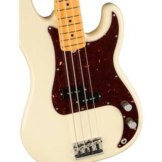 Fender American Professional II Precision Bass MN Olympic White elektrische basgitaar met koffer
