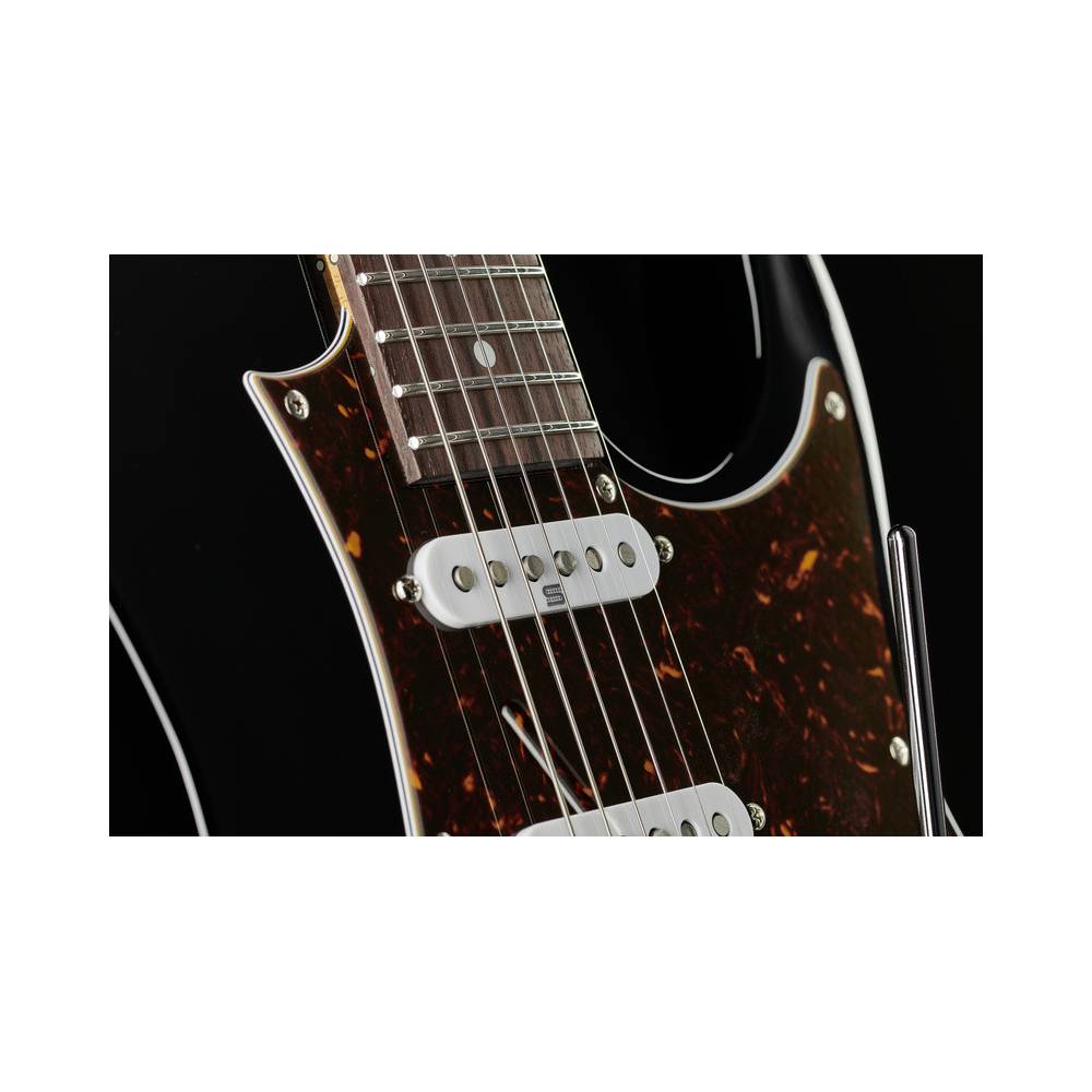 Ibanez AZ2204N Prestige Black elektrische gitaar met koffer