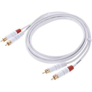 Cordial CFU1.5CC-SNOW Intro 2x RCA male - 2x RCA male 1.5m wit