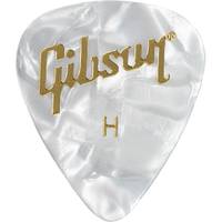Gibson APRW12-74H plectrums Pearloid White Picks 12-pack heavy