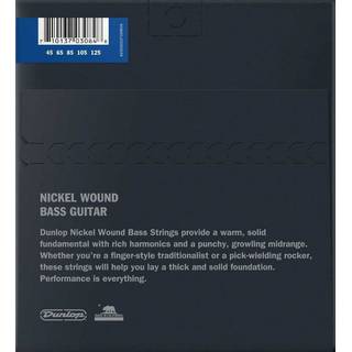 Dunlop DBN45125 Nickel Wound Long Scale 45-125 voor 5-snarige basgitaar