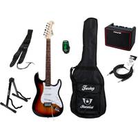 Fazley Startist Basic ST118 Sunburst elektrische gitaar set