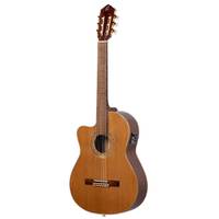 Ortega RCE159MN-L Performer Series Left-handed Guitar Natural linkshandige E/A klassieke gitaar met gigbag
