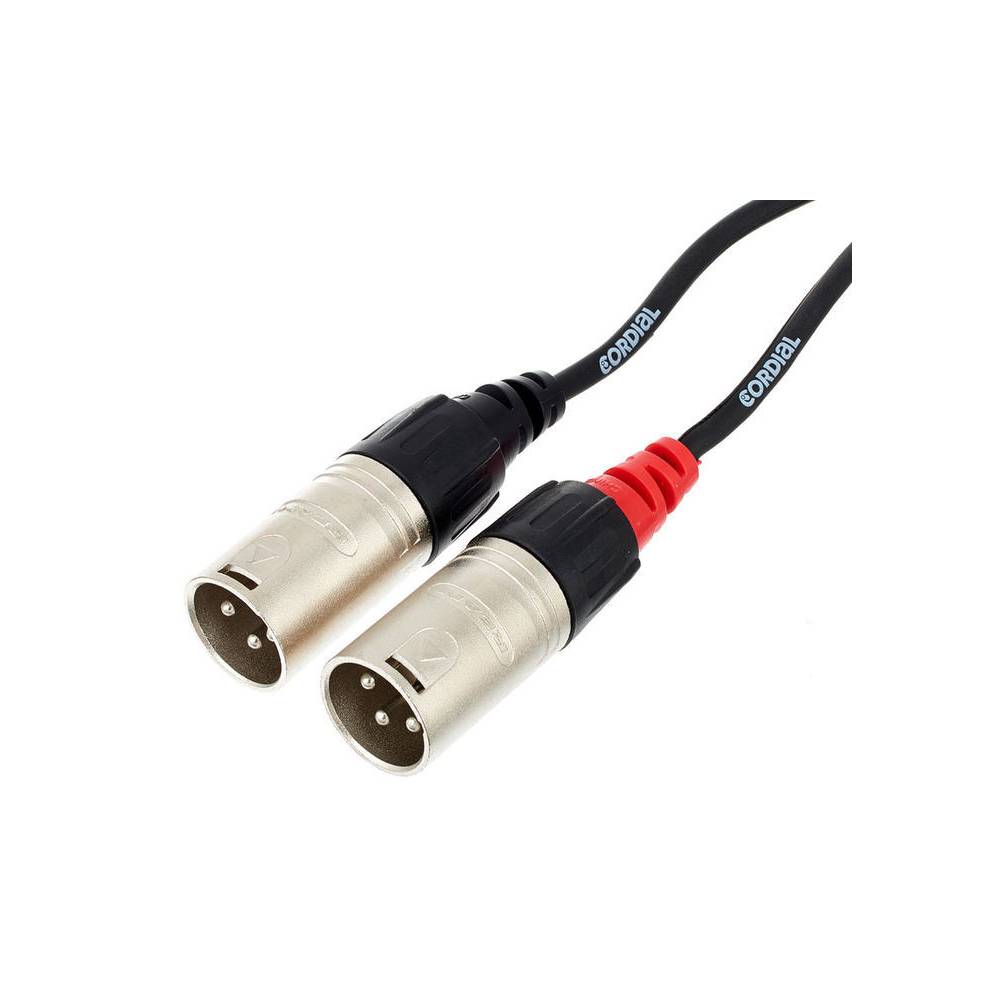 Cordial CFU6MC Intro verloopkabel 2x XLR male - 2x RCA male 6m