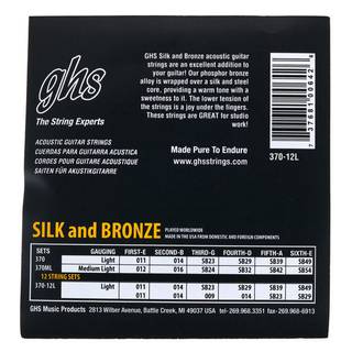 GHS 370ML Silk And Bronze medium/light snarenset westerngitaar
