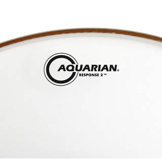 Aquarian 24 inch Response 2 clear bassdrumvel