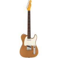 Fender Japan JV Modified '60s Custom Telecaster RW Firemist Gold elektrische gitaar met deluxe gigbag