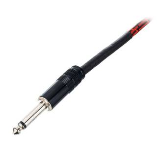 Cordial EI7.5PP-TWEED-RD Elements instrumentkabel 6.3 TS jack recht 7.5m tweed rood