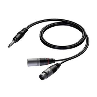 Procab CAB709 XLR male/female - jack male stereo insert 5 m