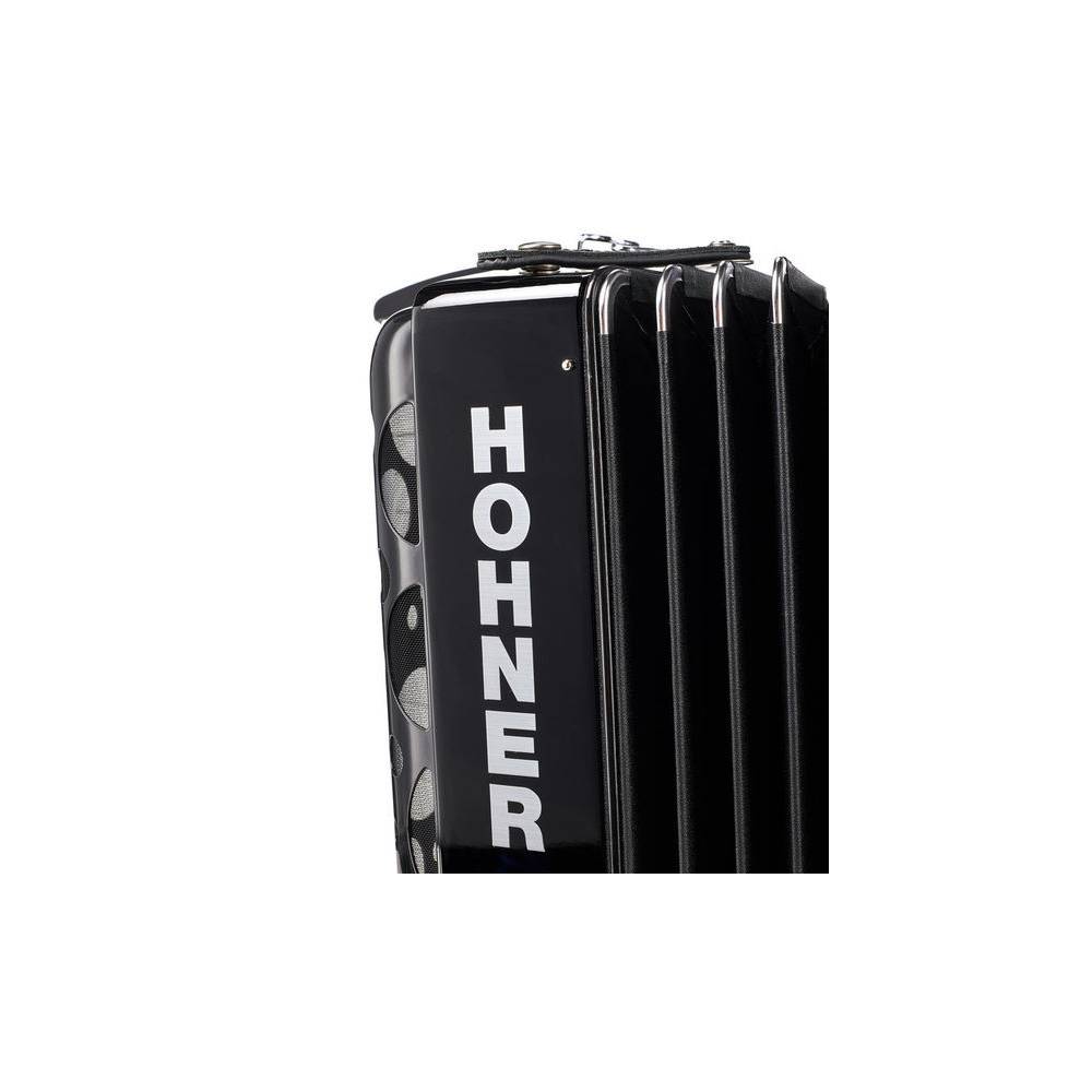 Hohner Amica Forte IV 120 Zwart, Silent Key accordeon