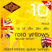 Rotosound R10-2 2 sets elektrische gitaarsnaren .010-.046