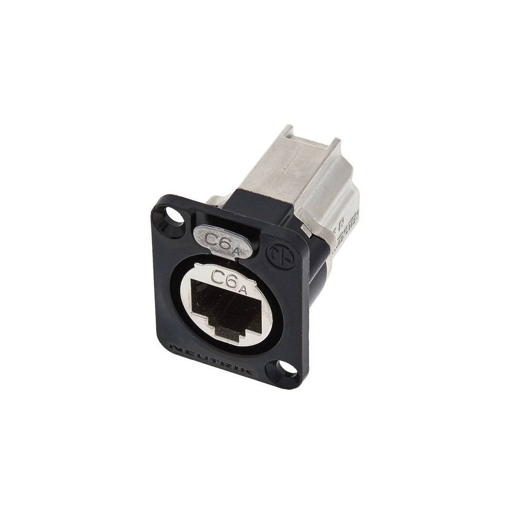 Neutrik NE8FDX-P6-B Ethernet CAT6E doorvoer chassisdeel zwart