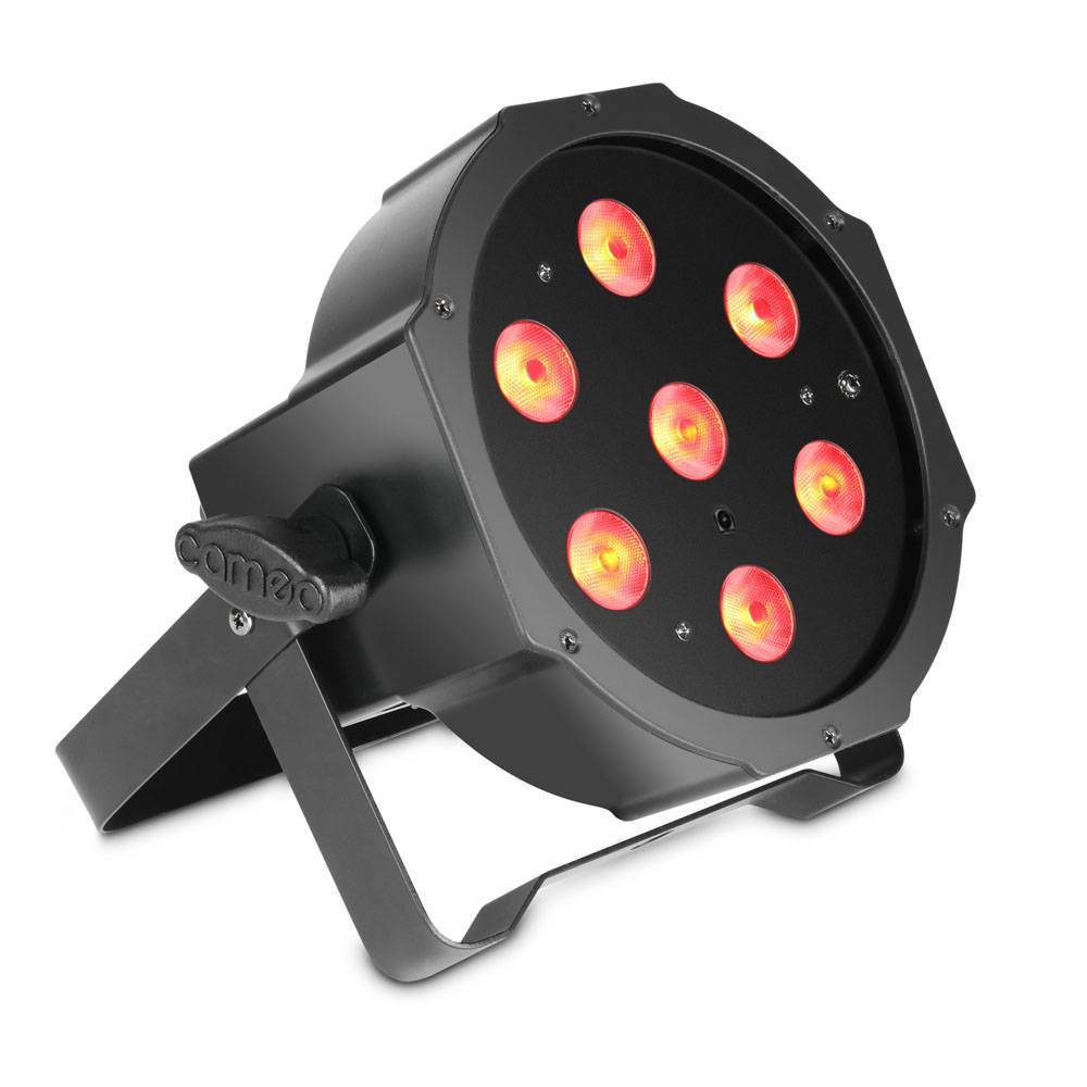 Cameo Platte LED-par 7x 4W 7x 4W RGBW met IR zwart