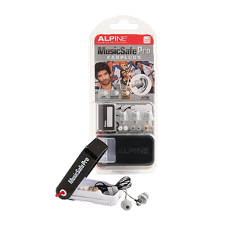 Alpine MusicSafe Pro gehoorbescherming met koord, zilver