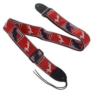 Fender Monogrammed Strap Red White Blue