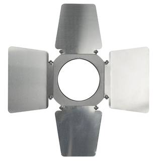 Showtec zilverkleurige barndoor voor Par 30