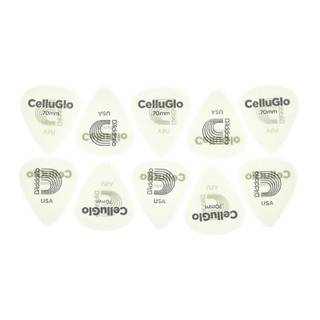 D'Addario 1CCG4-10 Cellu-Glow plectra 10 pack medium
