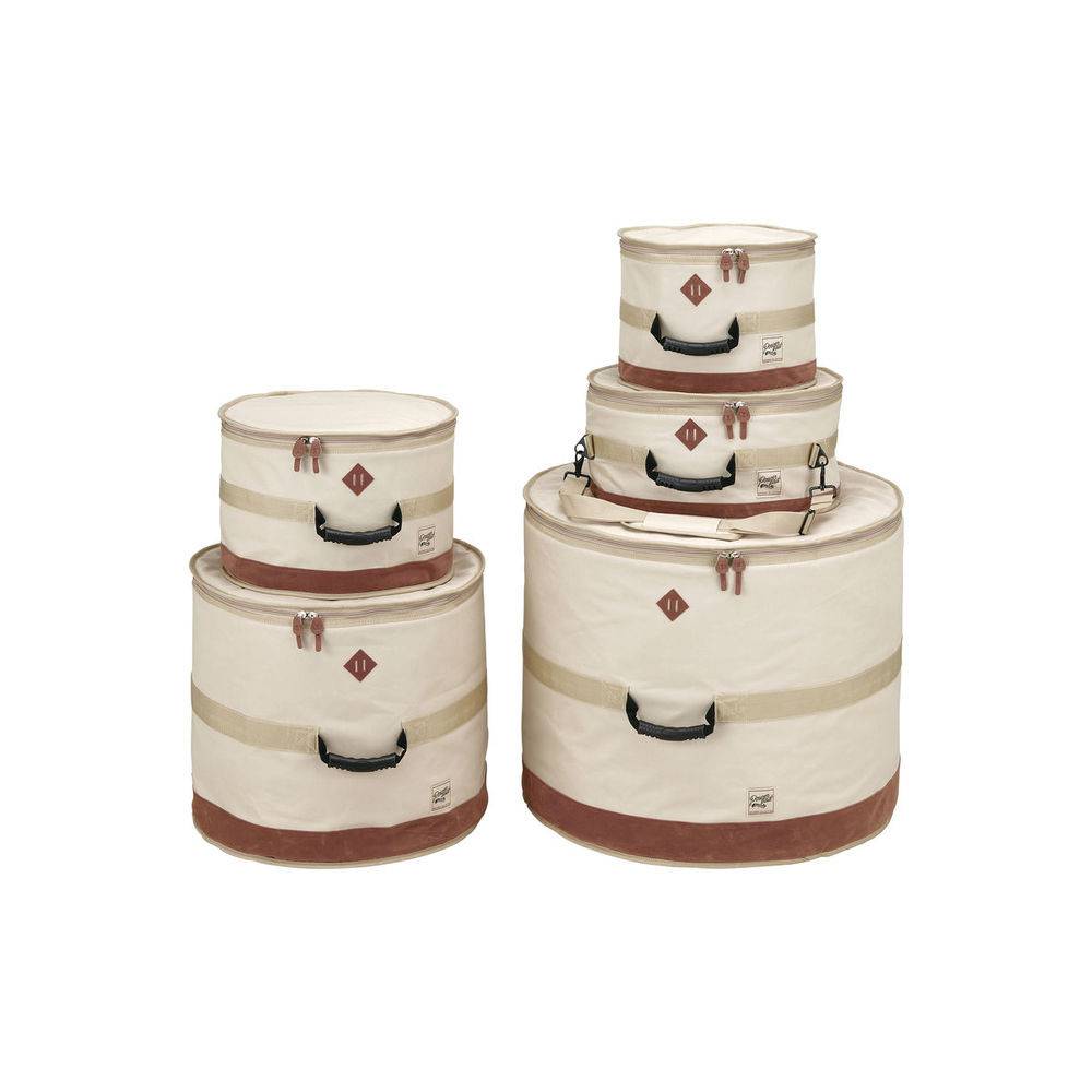 Tama TDSS52KBE Powerpad Designer Beige 5d. drumhoezenset 22,10,12,14,16