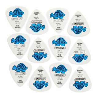 Dunlop 424P100 Tortex Wedge Pick 1.0 mm plectrumset (12 stuks)