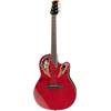 Ovation CE48-RR Celebrity Super Shallow Ruby Red elektrisch-akoestische westerngitaar