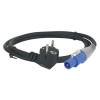 Showtec Pro Power connector - Schuko stroomkabel 10m