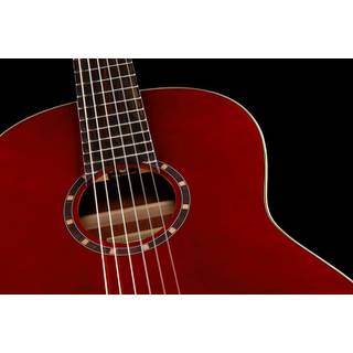 Ortega R121 klassieke gitaar wijnrood met gigbag