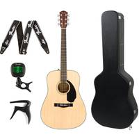 Fender CD-60S Natural akoestische westerngitaar + koffer + accessoires