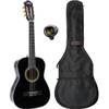 LaPaz 002 BK klassieke gitaar 1/2-formaat zwart + gigbag + stemapparaat