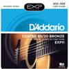 D'Addario EXP11 snarenset voor akoestische western gitaar