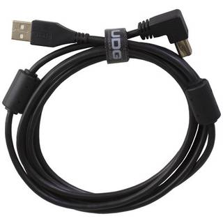 UDG U95004BL audio kabel USB 2.0 A-B haaks zwart 1m