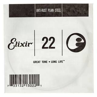 Elixir 13022 Anti-Rust Plain Steel .022 losse snaar