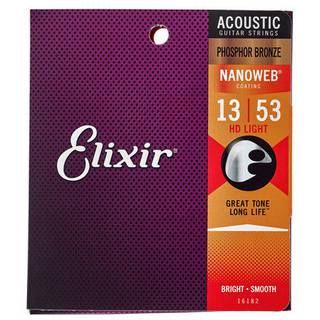 Elixir 16182 Acoustic Phosphor Bronze Nanoweb HD Light 13-53