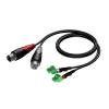 Procab CLA835 2x terminal block - 2x XLR female 1.5 meter