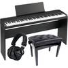 Korg B2-BK digitale piano zwart + onderstel + pianobank + hoofdtelefoon
