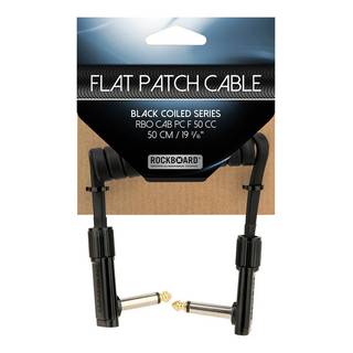 RockBoard Coiled Series Flat Patch Cable zwart 50 cm