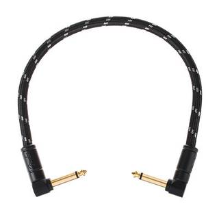 Fender Deluxe Cables instrumentkabel 30 cm zwart tweed