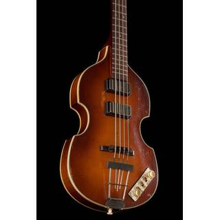 Hofner Violin Bass Vintage Finish 61 semi-akoestische basgitaar met koffer