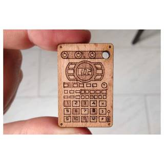Sp-404 Wooden Keychain