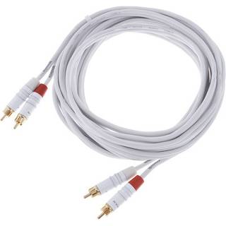 Cordial CFU6CC-SNOW Intro 2x RCA male - 2x RCA male 6m wit