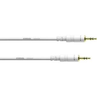 Cordial CFS3WW-SNOW Intro kabel 3.5 mm TRS jack - 3.5 mm TRS jack 3m wit