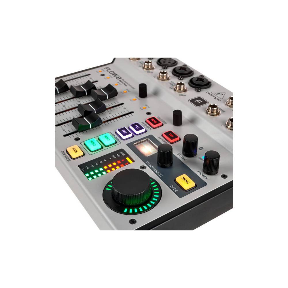 Behringer FLOW 8 digitale mixer met Bluetooth en audio interface